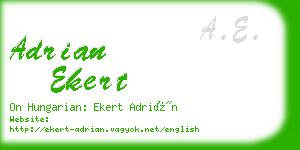 adrian ekert business card